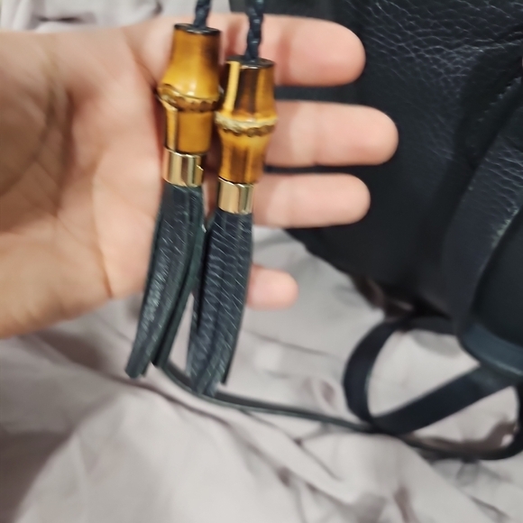 Gucci Bamboo Tassel Tote Bag / Cross Body - Picture 9 of 13